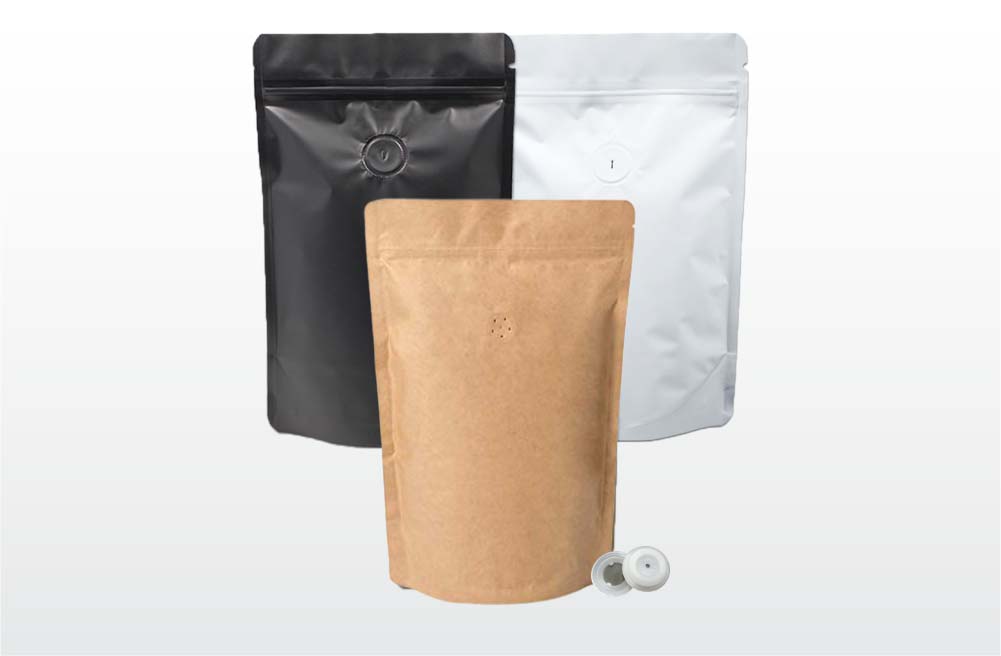 COFFEE VALVES STANDUP POUCH